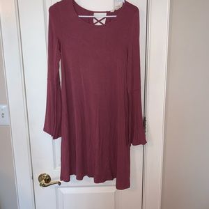 Bell sleeved swing dress